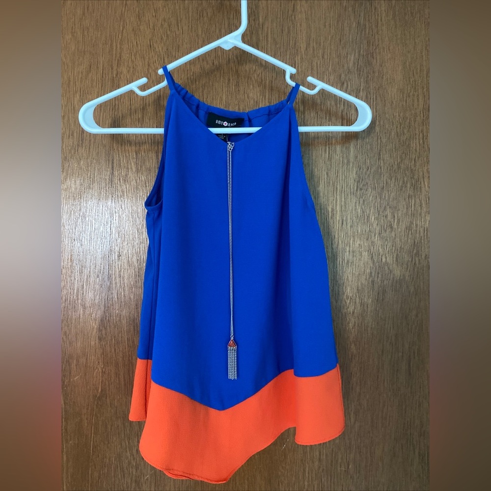 Amy Byer Girls Tank Top with Necklace